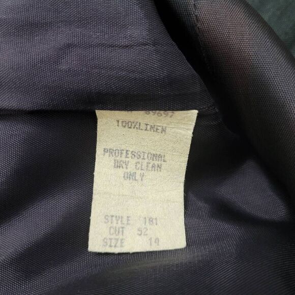 Vintage Geary Roark Black Linen Sheath Dress Sz 14 M/L Sleeveless Crochet Classy - Picture 4 of 8